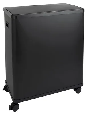 Immagine prodotto di Pattumiera da cucina - Sensore - 2 scomparti da 30 litri - Ruote - Nero