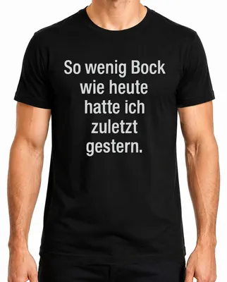 Imagen del producto de "Hoy no tengo ninguna ganas... ¡Qué divertido! Camiseta sarcástica para hombres, color , talla L."