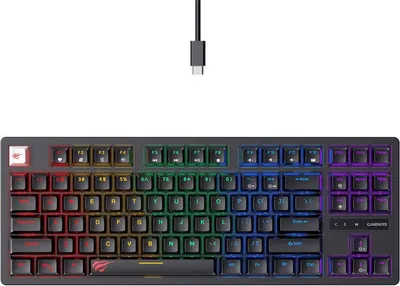 Produktbild von Havit Kb892L Rgb Wired Gaming Tastatur (Schwarz)