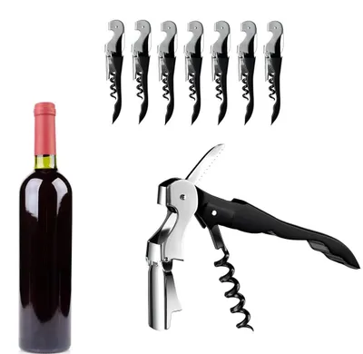 8er Set 3-in-1 Flaschenöffner aus Edelstahl, Korkenzieher
