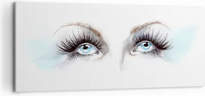 Produktbild von Bild auf Leinwand - Leinwandbild - Mädchen Fantasie Augapfel menschliches - 120x50cm - Wand Bild - Wanddeko - Leinwanddruck - Bilder - Kunstdruck - Leinwand bilder - Wandkunst - AB120x50-3023