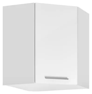 Image de Meuble haut d'angle de cuisine " Salma" - Blanc - L 60 x H 72 cm
