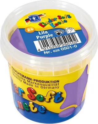 Produktbild von Kinder Soft Knete Grund Lehm 150 Gramm Lila
