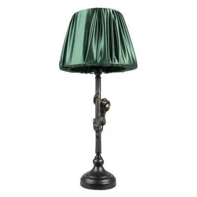 Produktbild von Clayre & Eef Tischlampe Ø 25x55 cm Braun Grün Polyresin Affe