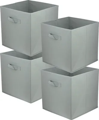 Produktbild von Lavita Storage Box | faltbare Aufbewahrung Boxen 31 x 31 x 31 cm | Schubladen-Organizer Box| Ordnungssysteme für Kleidung | Kleideraufbewahrung & Organisation | hellgrau | 4 stück