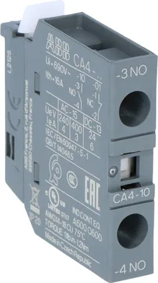 Obrázek produktu pro Blok pomocného spínače - Pomocný blok kontaktů 1 NO / 0 NC CA4-10