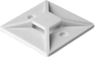 Produktbild von Hellermann MB3A-PA66-WH(100) Klebesockel 19x19mm weiß 151-28349