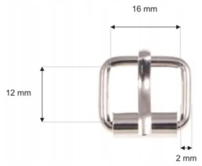 Produktbild von Berotex Massive Metall Schnalle Silber 16mm 10 Stück