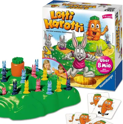 Produktbild von ISBN 22.225 Lotti Karotti - Croque-Carotte - Bunny Hop. 2-4 Spieler, Handwerk & Hobbies, Mehrsprachig, Andere Formate