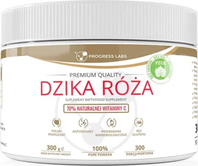 Produktbild von Wild Rose 70% natürliches Vitamin C Nahrungsergänzungspulver 300g