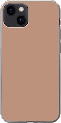 Produktbild von MuchoWow® Handyhülle Schutzhülle Hülle für Telefoonhoesje iPhone 13 Beige - Farbe - Rosa Silikon Softcase Handy Hülle - Karteninhaber