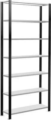 Produktbild von SCHULTE Schwerlastregal 36013-S schwarz 100,0 x 30,0 x 230,0 cm