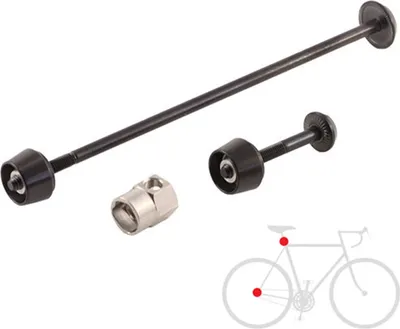 Produktbild von Pitlock Set 07, Hinterrad/Sattelstütze, PITLOCK, schwarz