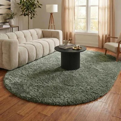 Image de Volero - Tapis rond pour enfants - Blaze Vert - 160x230 cm