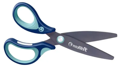 Produktbild von Pelikan 803502 griffix Schulschere SC1RB für Rechtshänder, blau (2 Stück)