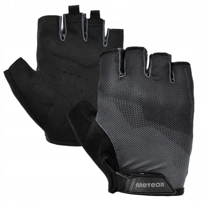 Obrázok produktu pre METEOR MX20 Krátke cyklistické rukavice bez prstov čierne