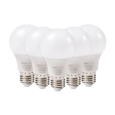 Obrázek produktu pro Tesla - LED žárovka BULB E27, 8W, 230V, 806lm, 25 000h, 3000K teplá bílá, 220st 5ks v balení
