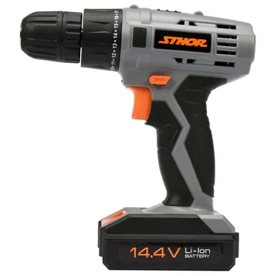Immagine prodotto di Trapano avvitatore a batteria Sthor con batteria Li-Ion 1,3Ah 14,4 V 17 Nm
