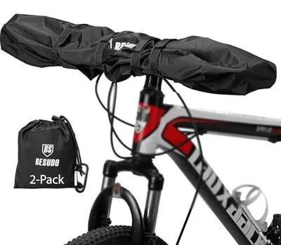 Zdjęcie produktu dla Pokrowiec na kierownicę roweru elektrycznego wodoodporny tkanina 2 szt
