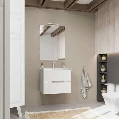 Produktbild von Badmöbelset, 3-teilig, moderne Farbkombination | Magnolia
