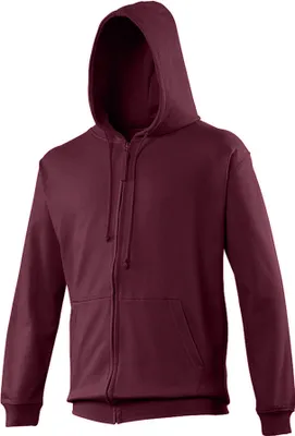 Produktbild von Awdis Herren Kapuzenjacke / Kapuzenpullover / Hoodie mit Reißverschluss RW180 (2XL) (Weinrot)