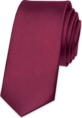 Produktbild von Krawatte Herren Hochzeit Konfirmation Slim Tie Retro Business Schlips schmal Autiga® bordeaux