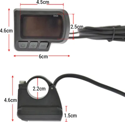 Obrázok produktu pre LCD displej, rýchlomer, inteligentný prístroj pre elektrické bicykle, e-skútre
