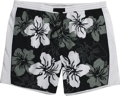 Produktbild von Adamo Badebermuda Elmar Blumenprint schwarz-weiß XXL