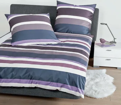 Produktbild von Janine Mako-Satin Bettwäsche J.D. 87069 lilac 240x220 cm + 2x 80x80 cm
