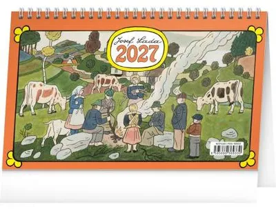 Immagine prodotto di NOTIQUE, calendario da tavolo "Josef Lada", 2027, dimensioni 23,1 x 14,5 cm