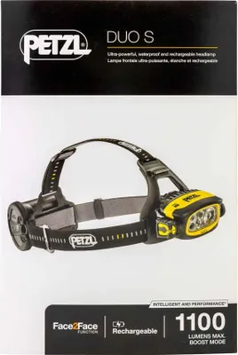 Obrázok produktu pre Petzl Duo S, Čelovka, Čierna, Žltá, 1 m, IP67, CE, 80 lm