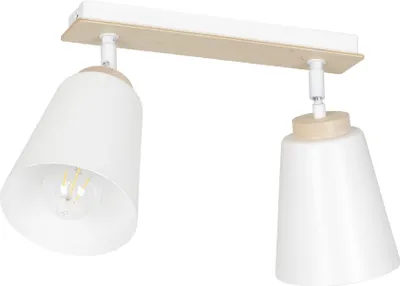 Zdjęcie produktu dla LAMPA SUFITOWA Emibig 2xE27 60W ATLAS 2 WHITE 724/2