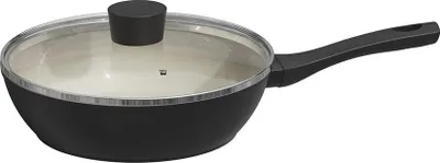 Zdjęcie produktu dla Patelnia Michelino Nora New Line ze szklaną pokrywką ø24 cm - przystosowana do indukcji