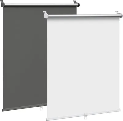Image de Store occultant thermique sans perçage, avec système de fixation par pince | Blanc | 80x150 cm