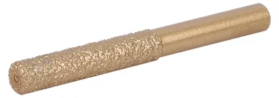 Produktbild von Diamant-Fräser, goldgelötet, gerader Schaft für Quarzstein, Marmor, Nahtmesser, 6,35 x 7, 65 mm