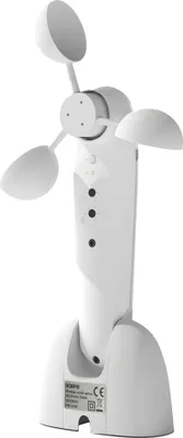 Produktbild von Sonnensensor Elektrischer Windsensor Wetterstation Außensensor Windwächter 22 x 11 x 9 cm Weiß