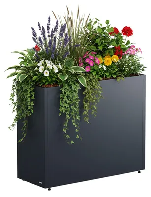 Produktbild von Herstera Garden Cube Divider L hoher Pflanzkübel rechteckig 100x40x80 cm
