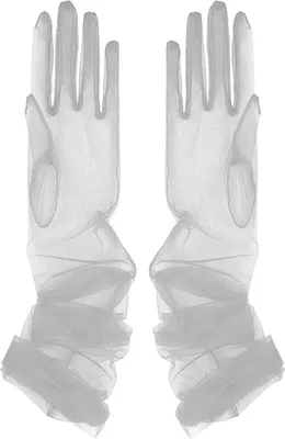 Produktbild von Lange, transparente Damenhandschuhe im Retro-Stil, dehnbar, gerafft, aus Mesh-Tüll, Tanzhandschuhe im Stil der 1920er Jahre, für Kostümpartys, Opernfeiern und Hochzeiten