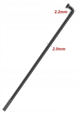 Obrázek produktu pro Richman SR14 Nerezové Zesílené Dráty 292mm 2.0mm Černé 36 ks