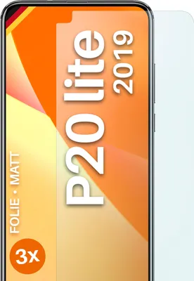 Produktbild von moex® 3x Schutzfolie kompatibel mit Huawei P20 Lite (2019) - Displayschutzfolie Anti Reflex Folie, Matt