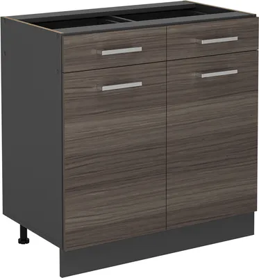 Produktbild von Küchenunterschrank Vicco R-Line Edelgrau 80 cm ohne Arbeitsplatte, Model 53665