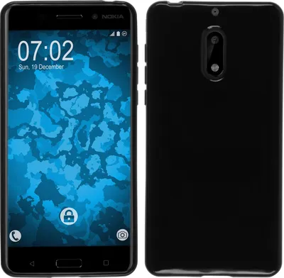 Produktbild von PhoneNatic Case kompatibel mit Nokia 8 - schwarz Silikon Hülle Cover