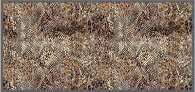 Produktbild von Eingangsmatte Teppichmatte Küchenmatte Küchenteppich Läufer Teppich Fußmatte Küchenvorleger Matte Wohnraummatte, Größe:67x150 cm, Motiv:snake