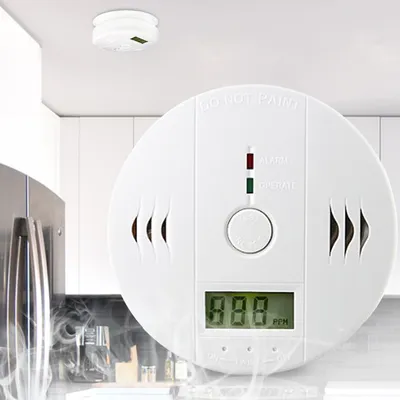 Produktbild von Yakimz CO Melder 2 Stück Feuermelder Gasmelder Geschäft Detektor Rauchmelder Detektor Brandmelder Empfangsbereichen Kohlenmonoxid Empfangsbereichen einfache installation Feuermelder