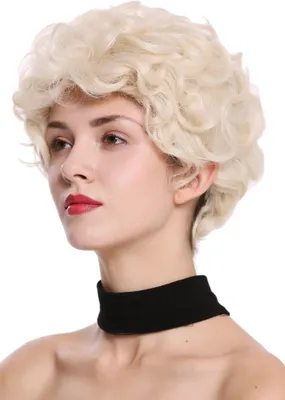 Produktbild von WIG ME UP Perücke kurz Locken gelockt Hellblond DW-2740-926