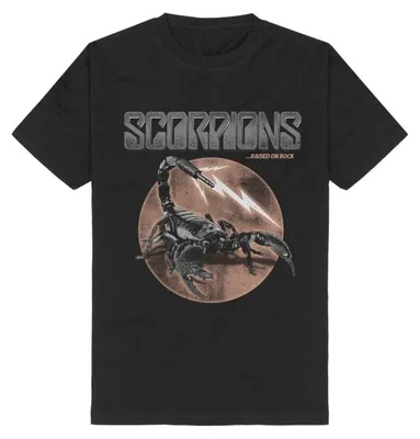 Produktbild von Scorpions T-Shirt Herren Raised On Rock schwarz Band-Merch, Bands 100% Baumwolle M