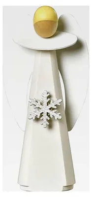 Produktbild von Engel aus Olbernhau, Schneekristall, 11 cm