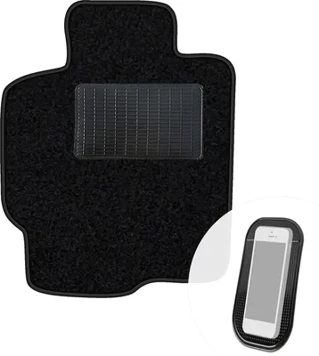Produktbild von moto-MOLTICO Fahrer Fußmatte Auto Velours Fahrerseite Autoteppiche Schwarz Fahrermatte 1-teilig passend für Mazda 323 F 1994-1998