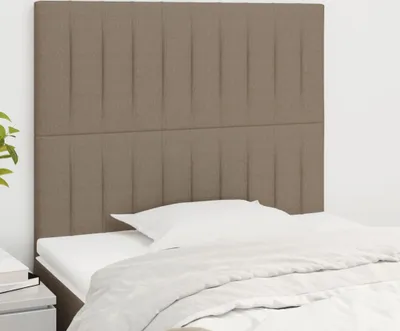 Produktbild von The Living Store Kopfteile 2 Stk. Taupe 80x5x78/88 cm Stoff