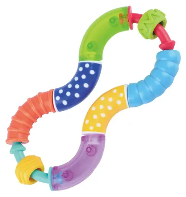 Produktbild von Playgo Greifling mit verdrehbaren Ringen 15 cm für Babys ab 3 Monaten